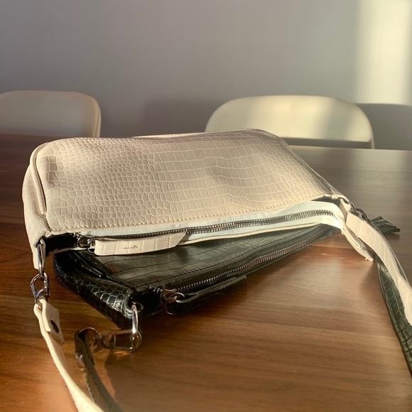 WHITE NATASHA HANDBAG - Picture 1 of 2